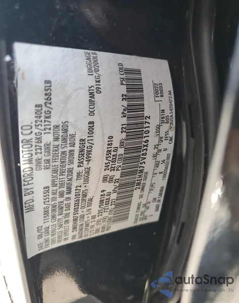 2003 Mercury Marauder from USA, damaged, VIN 2MEHM75V83X610172